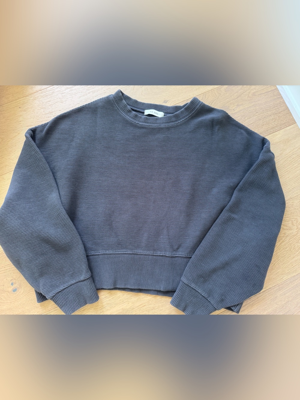 Na Nin Rippled Cotton Margot Cropped Sweatshirt & Franklin Sweatpants